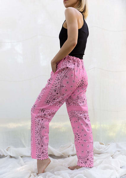 Bandana Pants - Baby Pink PREORDER