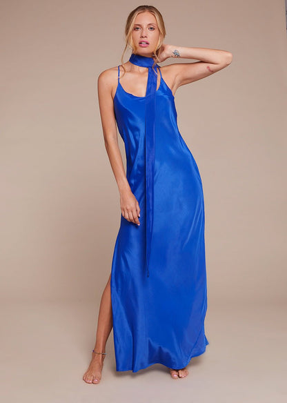 Kushi Slip Dress - Electric Blue