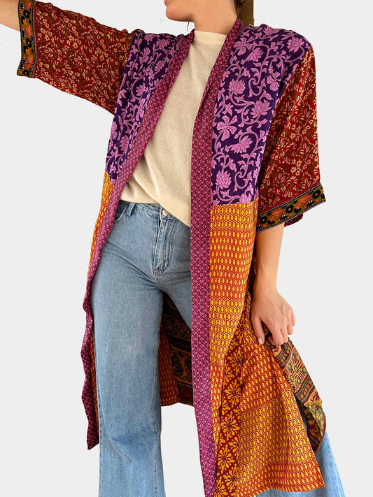 Silk Maxi Cardigan - Custom Order